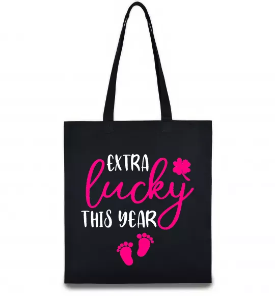 Эко-сумка Extra lucky this year Черный фото