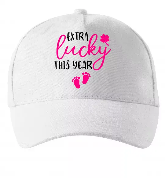Кепка Extra lucky this year Белый фото