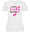 Жіноча футболка Extra lucky this year Білий фото