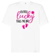 Футболка Оверсайз Extra lucky this year Белый фото