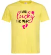 Мужская футболка Extra lucky this year Лимонный фото