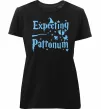 Женская премиум футболка Expecting patronum Черный фото