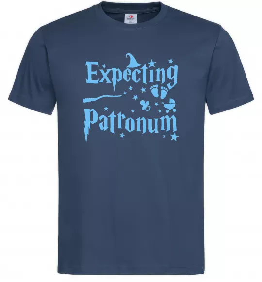 Мужская футболка Expecting patronum Темно-синий фото