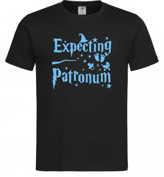 Мужская футболка Expecting patronum Черный фото