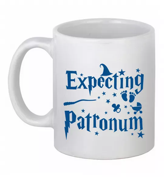 Чашка керамічна Expecting patronum Білий фото