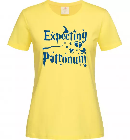 Женская футболка Expecting patronum Лимонный фото