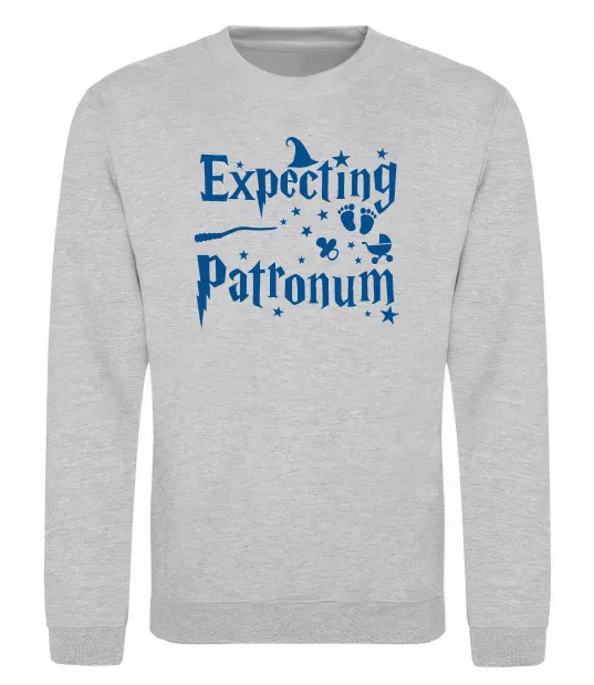 Світшот Expecting patronum Сірий меланж фото