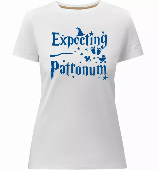 Женская премиум футболка Expecting patronum Белый фото