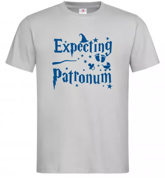 Мужская футболка Expecting patronum Серый фото