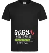 Мужская футболка Baby loading please wait Черный фото