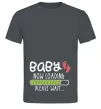 Мужская футболка Baby loading please wait Графит фото