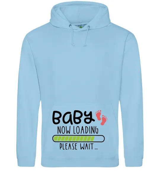 Жіноча толстовка (худі) Baby loading please wait Блакитний фото
