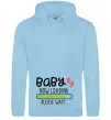 Жіноча толстовка (худі) Baby loading please wait Блакитний фото