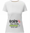 Женская премиум футболка Baby loading please wait Белый фото