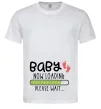 Мужская футболка Baby loading please wait Белый фото