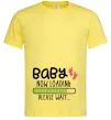 Мужская футболка Baby loading please wait Лимонный фото