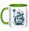 Чашка с цветной ручкой NYC art Зеленый фото