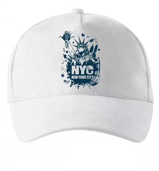 Кепка NYC art Білий фото
