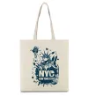 Еко-сумка NYC art Бежевий фото