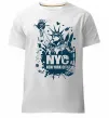 Чоловіча преміум футболка NYC art Білий фото