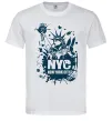 Мужская футболка NYC art Белый фото