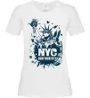 Женская футболка NYC art Белый фото