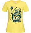 Женская футболка NYC art Лимонный фото