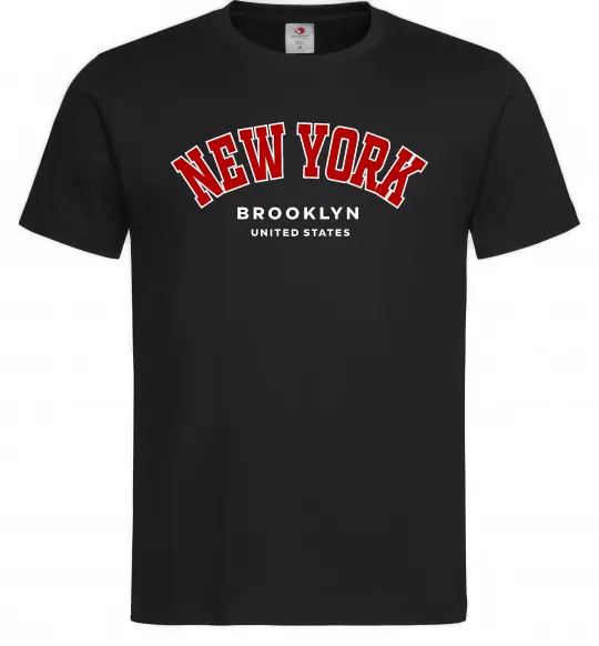 Чоловіча футболка NY Brooklyn Чорний фото