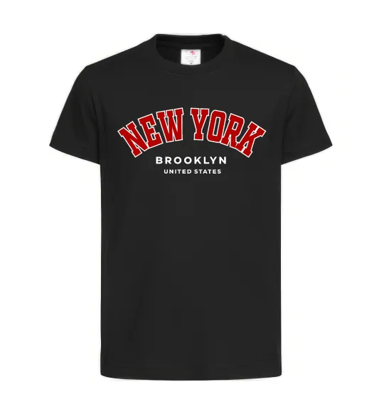 Детская футболка NY Brooklyn Черный фото