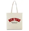 Эко-сумка NY Brooklyn Бежевый фото