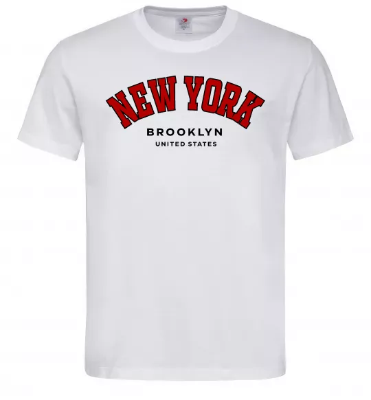 Чоловіча футболка NY Brooklyn Білий фото