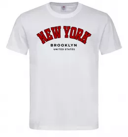 Чоловіча футболка NY Brooklyn Білий фото