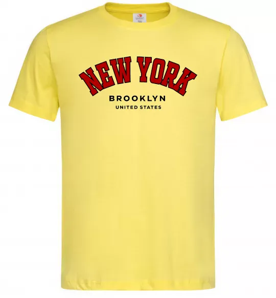 Чоловіча футболка NY Brooklyn Лимонний фото