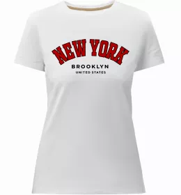 Женская премиум футболка New York New York Черный фото