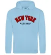 Чоловіча толстовка (худі) NY Brooklyn Блакитний фото