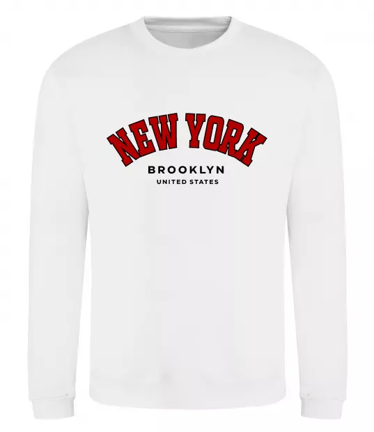 Свитшот NY Brooklyn Белый фото