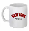 Чашка керамічна NY Brooklyn Білий фото