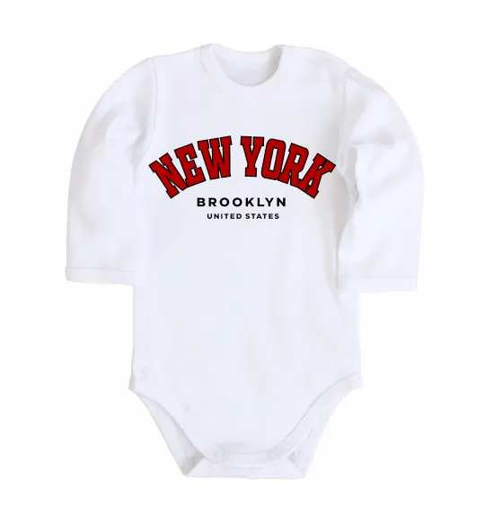Детский боди NY Brooklyn Белый фото