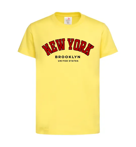 Детская футболка NY Brooklyn Лимонный фото