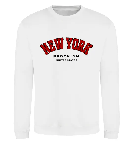 Свитшот NY Brooklyn Белый фото