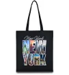 Еко-сумка New York pictures Чорний фото