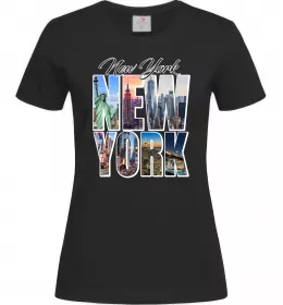 Женская футболка NYC art Белый фото