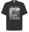 Футболка Оверсайз New York pictures Чорний фото