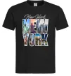 Чоловіча футболка New York pictures Чорний фото