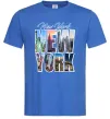 Чоловіча футболка New York pictures Яскраво-синій фото