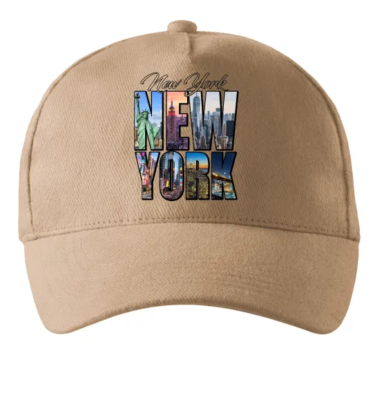 Кепка New York pictures Пісочний фото