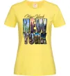 Жіноча футболка New York pictures Лимонний фото
