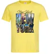 Чоловіча футболка New York pictures Лимонний фото
