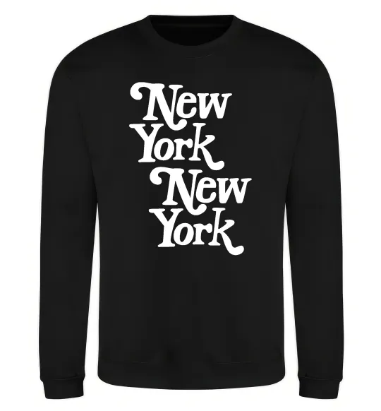 Свитшот New York New York Черный фото