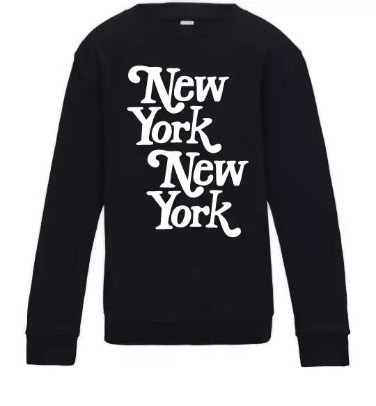 Дитячий світшот New York New York Чорний фото